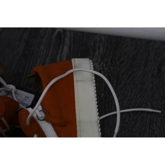 Giuseppe Zanotti Orange Leather Zip High Top Sneakers EU 35.5 - Picture 5 of 15